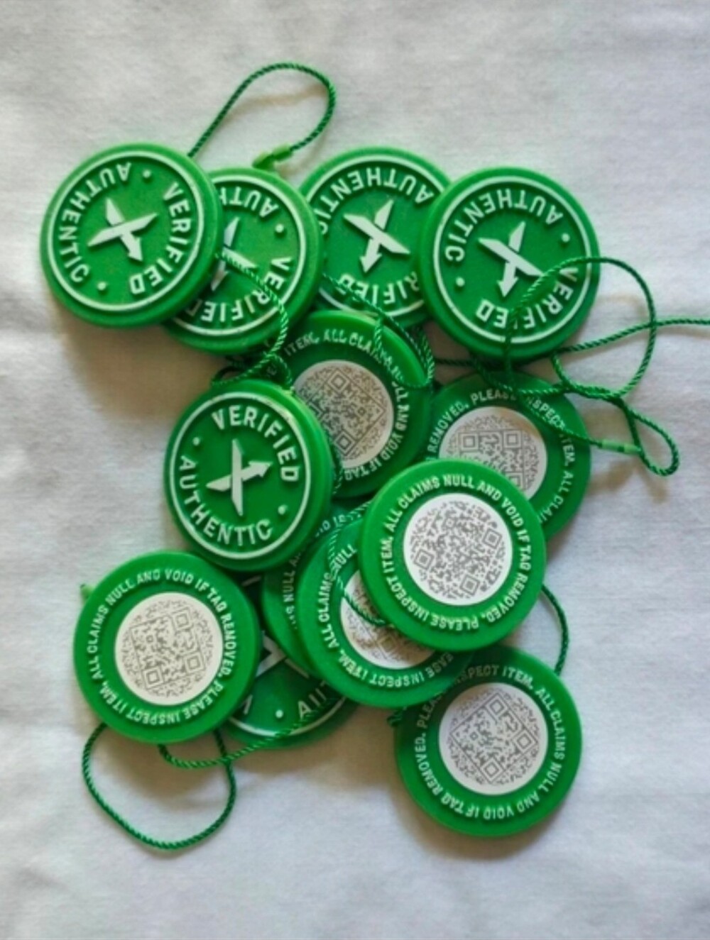 Stock X "Verified Authentic" Round Hang Tags - Lot Of 10